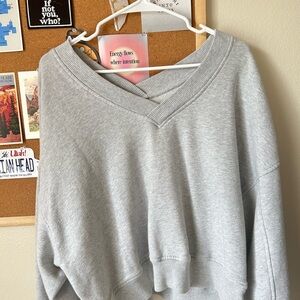 Aerie V-Neck Sweatshirt